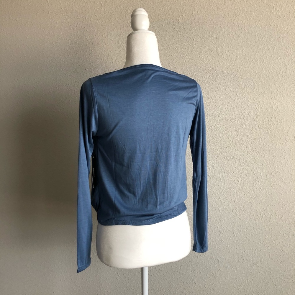Blue Crop Top - Picture 2 of 4
